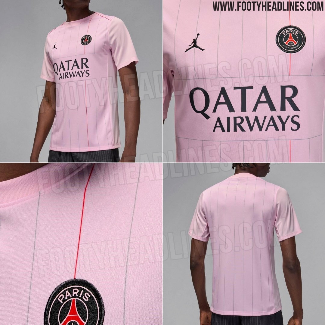 🩷🩷 Jordan PSG 25-26 Fourth Training Shirt