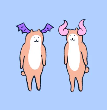 ハロウィンのLINEスタンプ、8個しかないのですが、今の私がひとつのテーマに無理せず作れる数が8個くらいですリラックスした間柄で使えるような内容を心がけて作りました。よかったら見てみてください [ぶぶちよスタンプ ハロウィン]