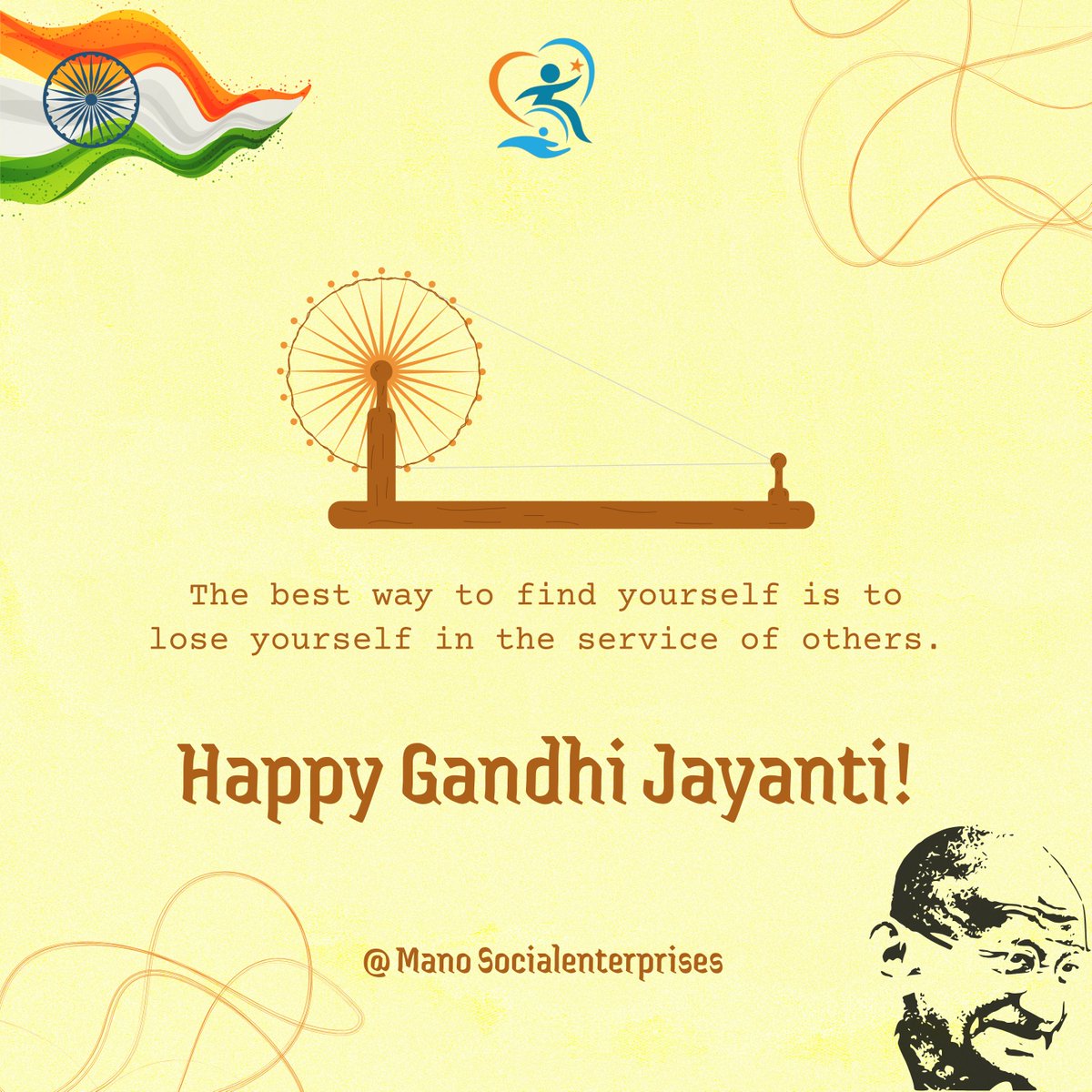 mano_socialent's tweet photo. The best way to find yourself is to serve others. πΏ
This Gandhi Jayanti, letβs embrace peace, truth & empowerment. π
#manosocialenterprises #gandhijayanti #truth #peace #nonviolence #service #empowerment
#vellore #tamilnadu #india #ecobags https://t.co/HFnxASecQ2