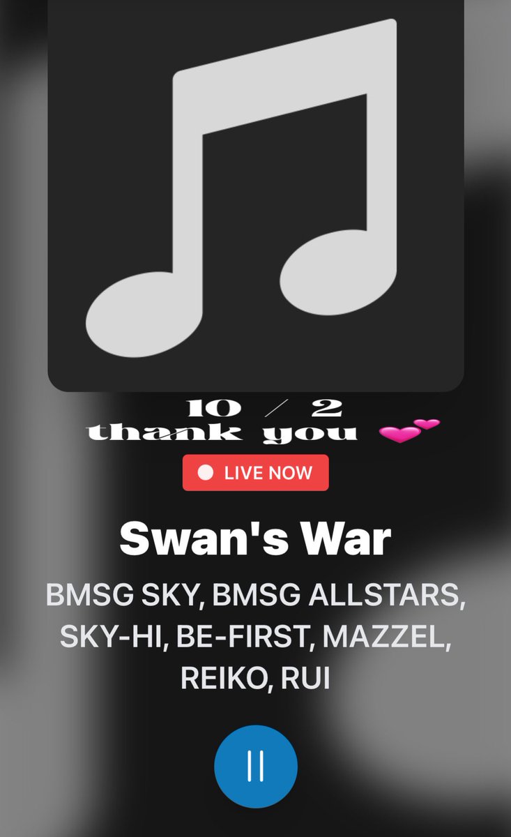 yokko514BESTY's tweet photo. Hits Radio Canada 📻🇨🇦
@HitsRadioCanada!
#GlobalPopFrenzy
11:18🇯🇵
Thank you for playing 🎶
(❀ᴗ͈ˬᴗ͈)⁾⁾ᵖᵉᵏᵒ
#SwansWar
Shazam🌟
BMSG SKYのSwan's War (feat. SKY-HI, BE:FIRST, MAZZEL, REIKO & RUI) https://t.co/6NLuB5D5Sl https://t.co/0V6xHiKuxK