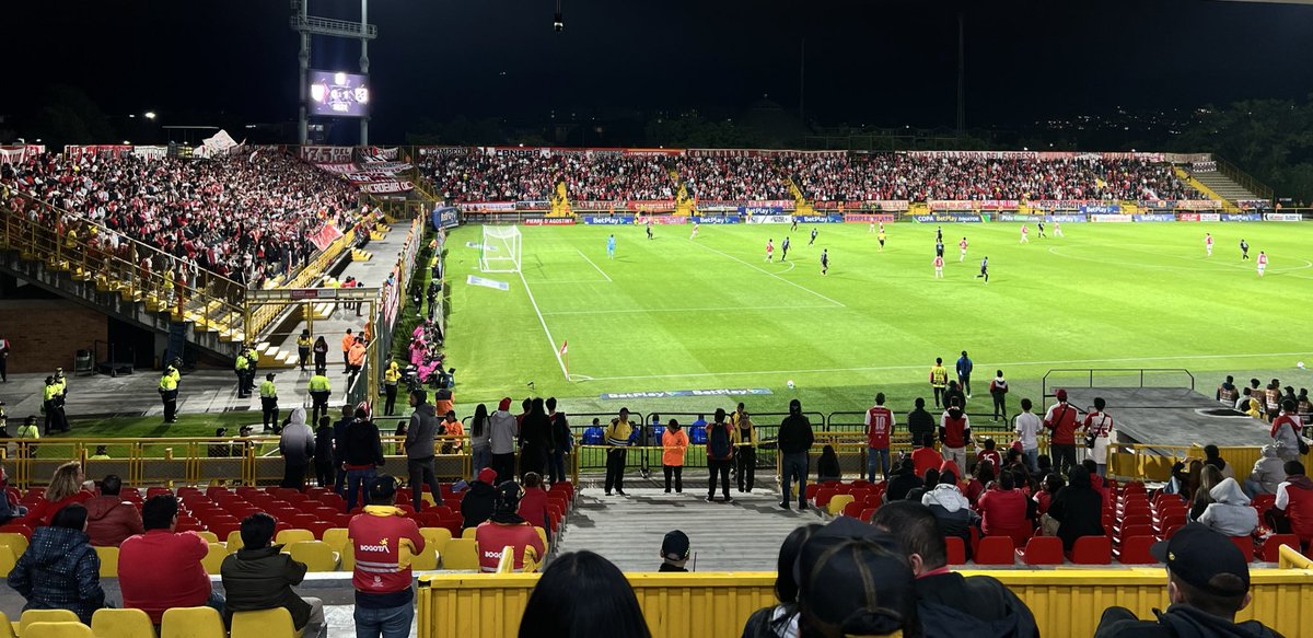 ¡Dato oficial de asistencia en #SantaFe 🇮🇩 vs. #DIM 🔵🔴, por la vuelta de los cuartos de final de la #CopaBetPlay 2025🏆!

🏟️Asistencia: 4.148

➡️ Información de <a href="/SantaFe/">Independiente Santa Fe</a>