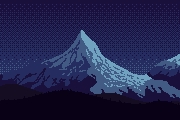 Zappydos2's tweet image. some kind of mountain #pixelart #mountain #landscape #practice #definitelyfromatutorial