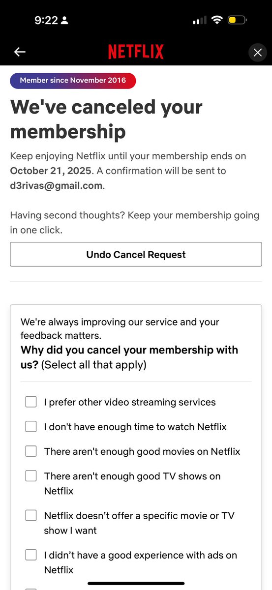 DMNinja3's tweet photo. @elonmusk Done. 🖕🏽@netflix https://t.co/9FY4JxYgPp