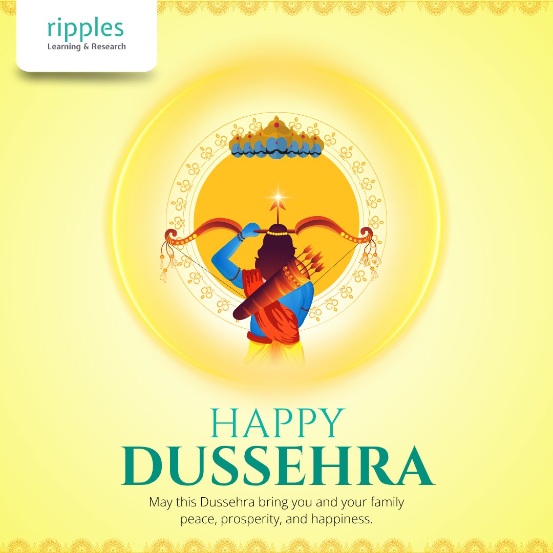 RipplesLearning's tweet image. 🌟 Happy Dussehra from Ripples Learning! 🌟

May this day remind us that with knowledge, courage, and resilience — good always triumphs over evil. ✨

#HappyDussehra #RipplesLearning #chrmp