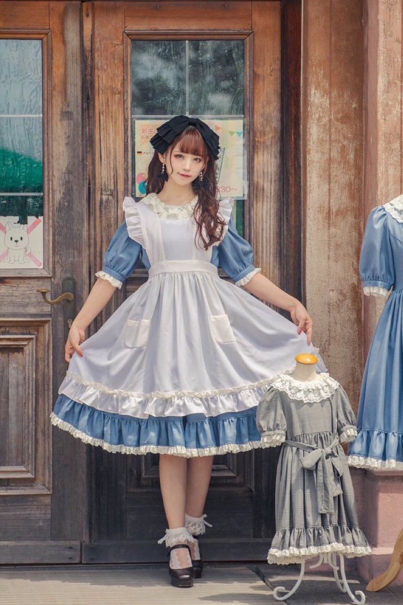 尾州ロリィタ　グレー　ロリータ GLM10/4(土)ℒ‌𝒪‌𝒞‌𝒪‌𝒞‌𝒪🎀【尾州ロリィタ&ロリィタ体験