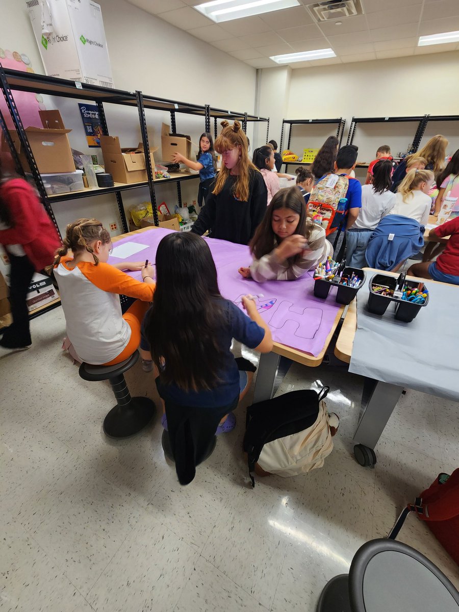 JMooretx's tweet image. Our October Kindness Ambassador Meeting was a busy one. We are working on cards and signs for upcoming staff celebrations and a special project to help our teachers. #LISDOverdelivers #LISDBEKIND