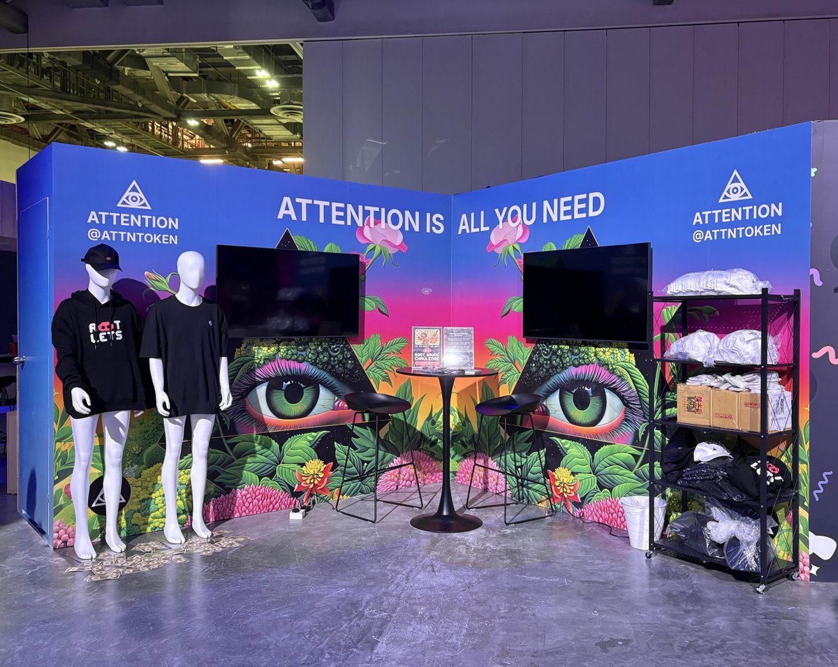 ATTNtoken's tweet image. ATTN × SUIFEST

Visit the ATTN booth today to discover how you can monetize your X account with the Attentionboard marketplace.

Plus, enjoy a variety of fun merch, activities, and prizes!