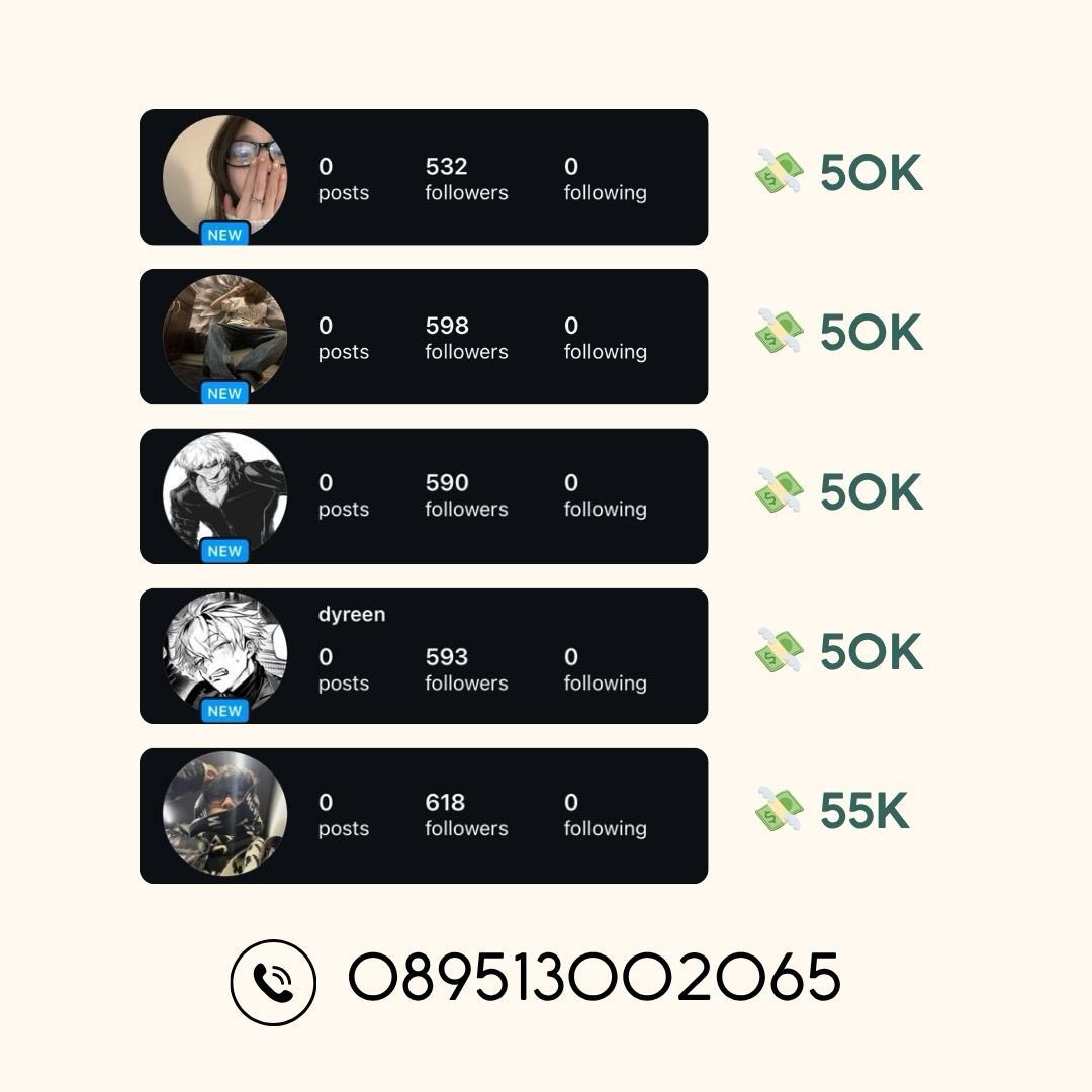Taka Jual Akun IG tweet media