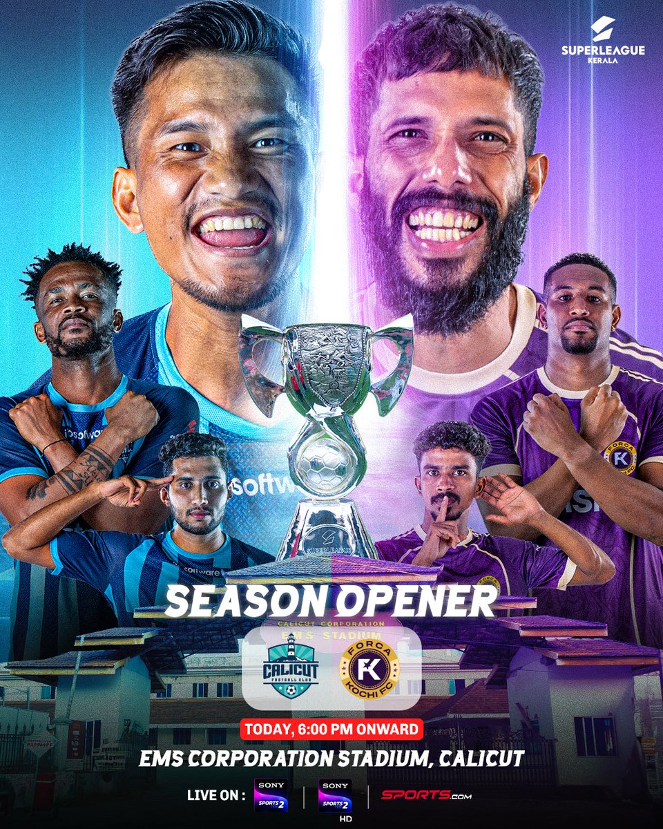 Feels good to say this again - IT’S MATCHDAY 🔥

#SuperLeagueKerala #SLK #SuperCrazy