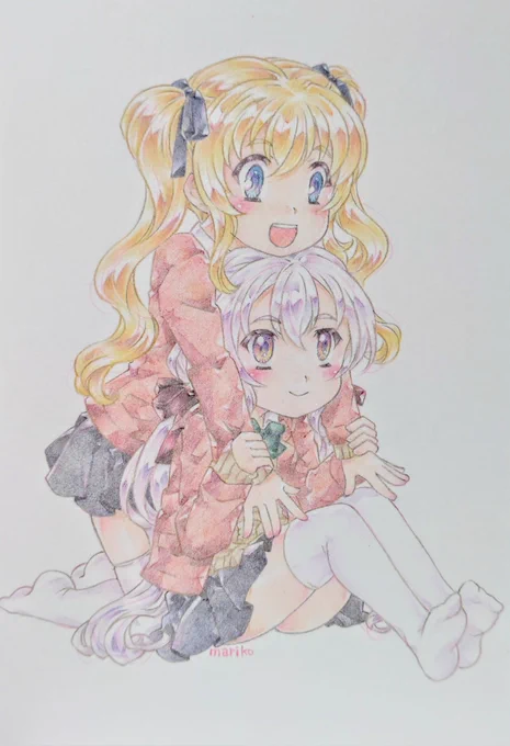 #アナログ #イラスト #色鉛筆 #ちびキャラ