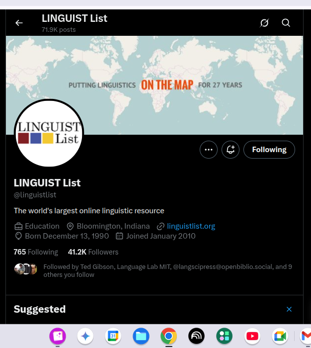 acev7419's tweet photo. @linguistlist https://t.co/ZGFPpjGPik