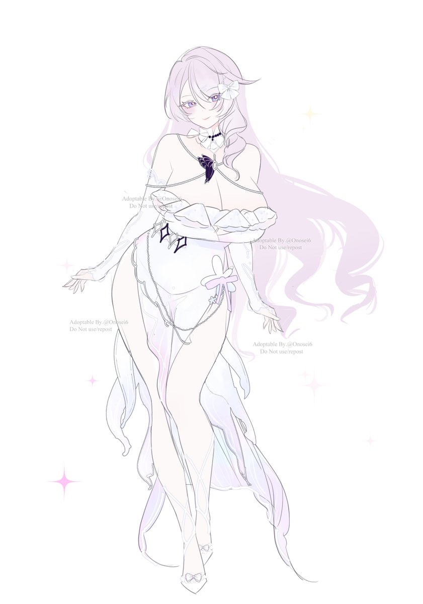✨Adoptable auction 
[ 🦋⚪️💜]

SB : $3       
Mi : $2+  
AB1:$130 (Personal use) 
AB2 :$170 (Commercial rights)

✨Please bid on the link or DM me 
 ⟳ &amp; ♡ Much admiration and thanks!! 

#adoptable #adoptables 
#characterdesign