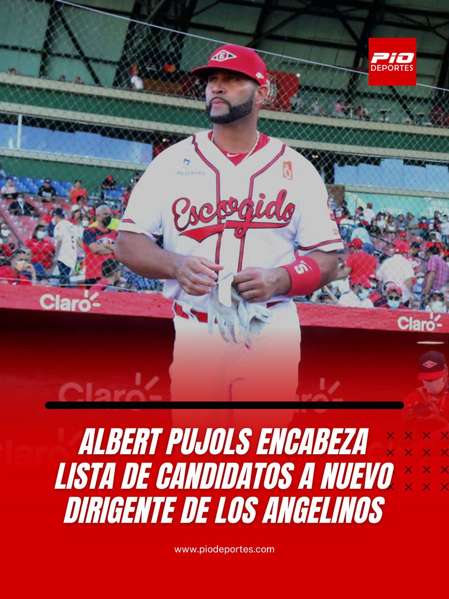 El dominicano Albert Pujols es el principal candidato para ser el nuevo dirigente de los Angelinos de Anahein según informa Ken Rosenthal. 

#PioDeportes