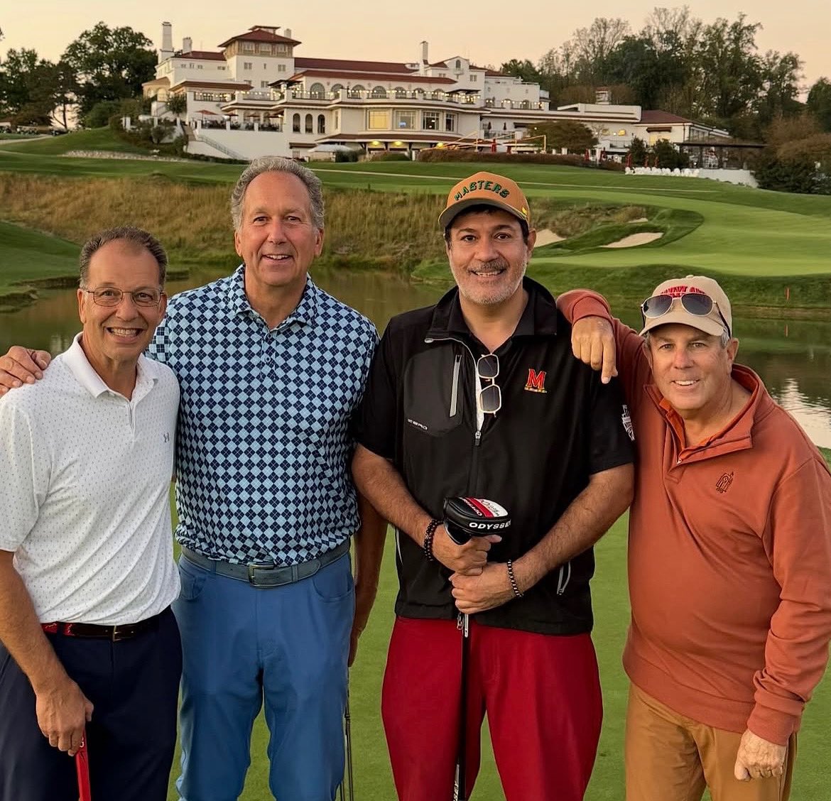 TerpsADJimSmith's tweet image. Fun day at Congressional where we had a few foursomes pulled together to build partnership w/Dean Konana, Smith School &amp;amp; @umterps. Thankful for athletics and business school donor Sunny Bajaj for hosting us. And what a great group I was in with Sunny, Steve Schanwald, &amp;amp; Joe Rice.