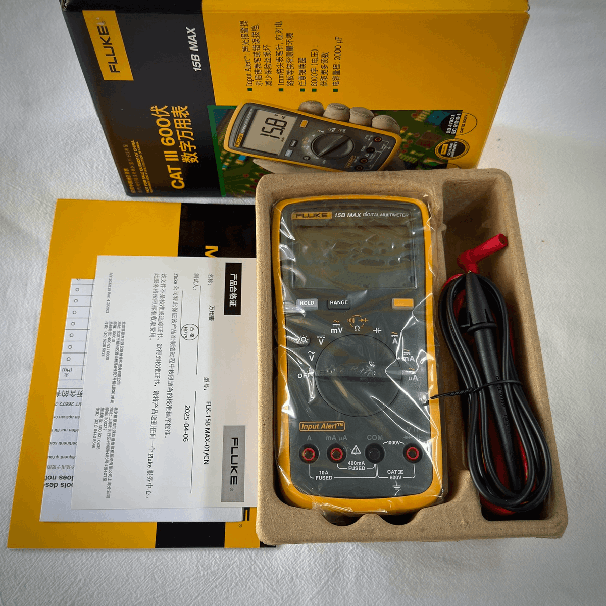 TESTRO_LLC's tweet image. Fluke 15B+ / 15B MAX | 1000 V / 10 A; display 4000 (15B+) / 6000 (15B MAX) counts. For panel and field checks. Request a quote.
#DigitalMultimeter #ElectricalTesting #Maintenance #CATIII600V