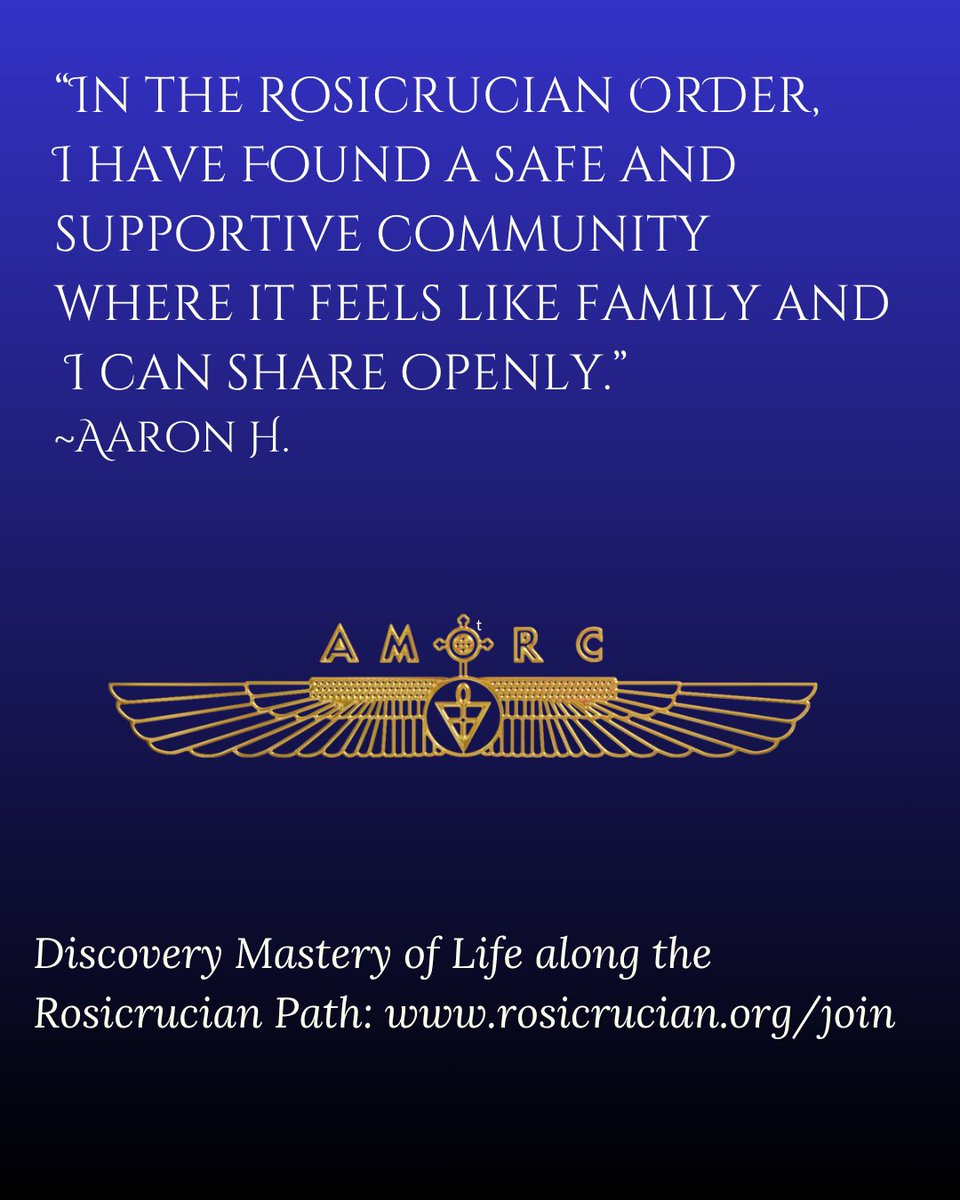 AMORC's tweet photo. ✨The Rosicrucian Path is more than just a system of study—it is an experience of wisdom, fellowship, and inner growth, offering community and guidance on your spiritual journey.

👉Learn more: https://t.co/X3N7i1w9oq https://t.co/2KnAErWcTc