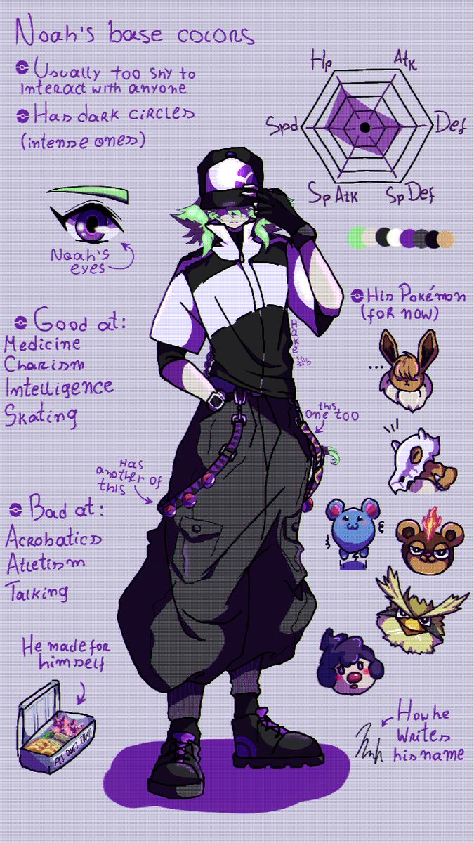 Hake_Shiba's tweet photo. Day 1 - my OC Pokemon trainer and let's start!
#Inktober #inktober2025day1 #poketober #Pokemon #drawing #digitalart #OC #purple #characterdesign #RPG #pokemonrpg https://t.co/4Vm32062dd