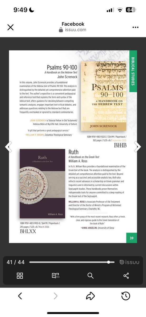 Coming soon from <a href="/William_A_Ross/">William A. Ross</a> published by <a href="/Baylor_Press/">Baylor Press</a> , the newest volume in the Baylor Handbook on the Septuagint (BHLXX).