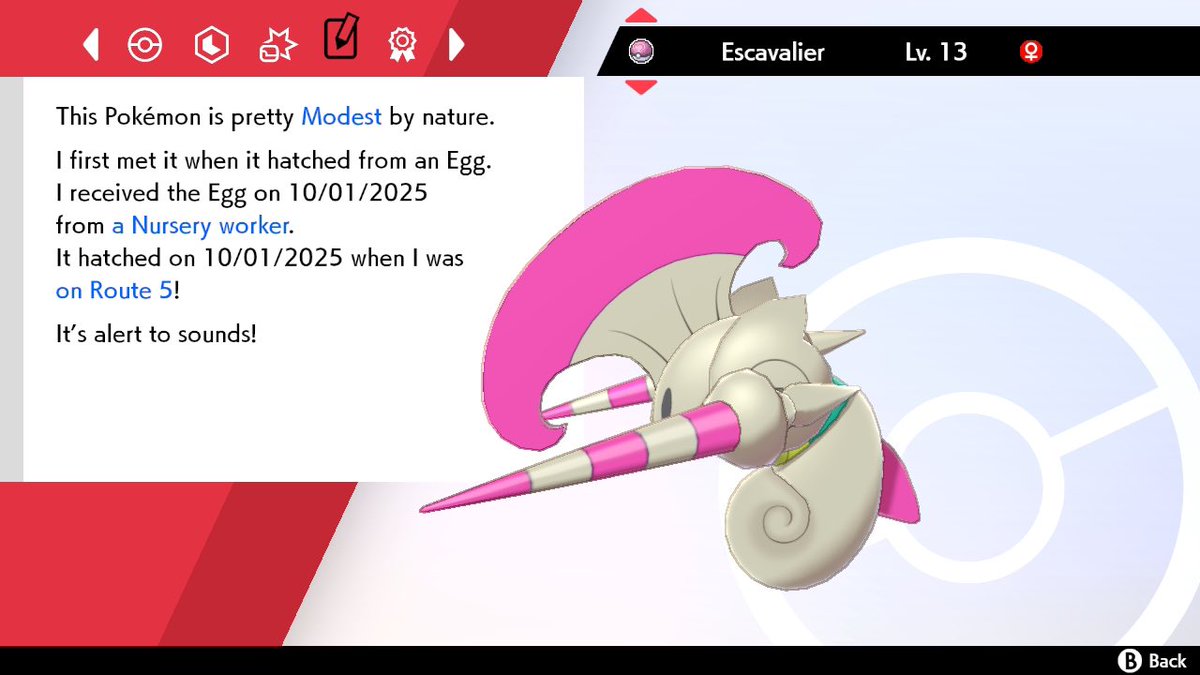 JediKush831's tweet image. SLD №893 

125 eggs hatched in #PokemonShield via #MasudaCharm method. Evo line completed! Thanks again for the evo trade help @uturntorn 🤙🏽
#AceShinyHunters #UnovaGangRiseUp