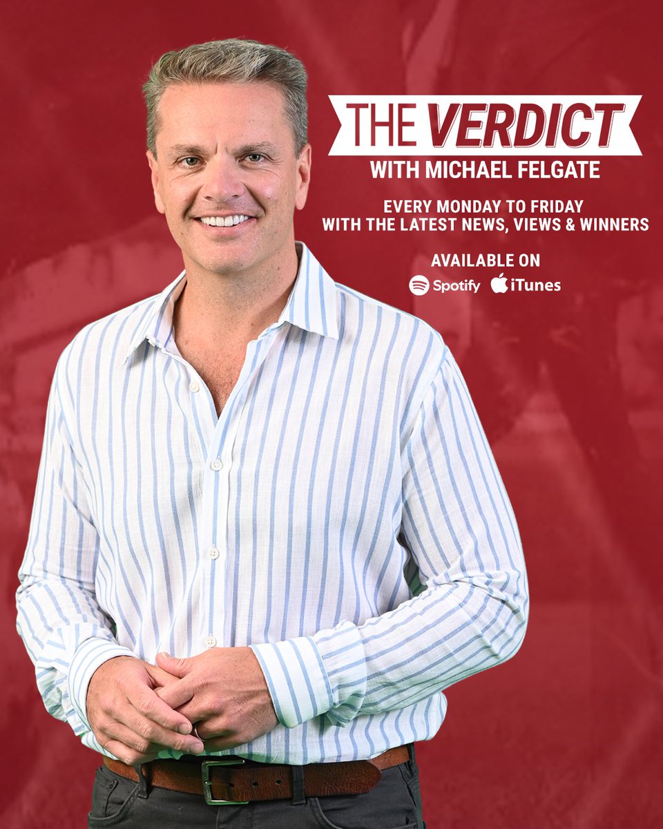 Racing's tweet image. Get the latest on Antino and Half Yours ahead of the G1 Turnbull Stakes, as well as a STACK of tips for today, tomorrow and the weekend!
Listen to The Verdict podcast here 👉 bit.ly/4nqQa8V
Apple 👉 apple.co/46soFpm
Spotify 👉 bit.ly/3I9azjo