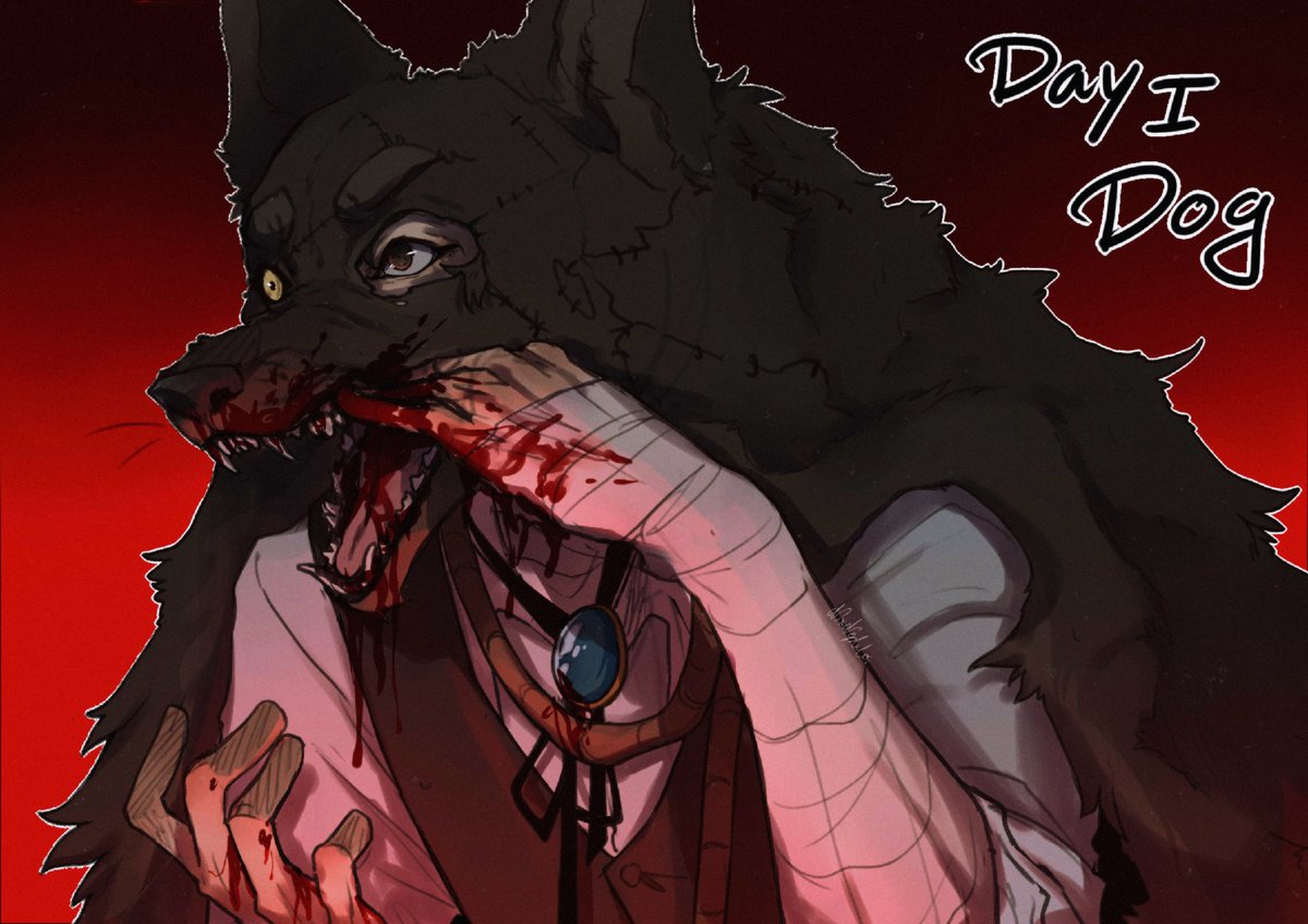 Nix_Memphis's tweet photo. GORETOBER DAY 1 -Dog

I'm still ironing out the last couple days on the list, hence why I didn't get to post it this time around.
Anyway here's Dazai being himself ♡

-Nix🌙
#DazaiOsamu #Dazai #osamudazai #BSD #bsdfanart #bsdtwt #bungostraydogs https://t.co/QhipoRrTaU
