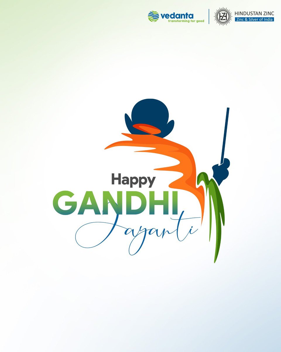 On #GandhiJayanti, we honour Gandhi Ji’s enduring vision of harmony between people and nature. His philosophy of responsibility and balance continues to guide us at Hindustan Zinc, as we strive to embed #sustainability in every facet of our operations, nurture our communities,