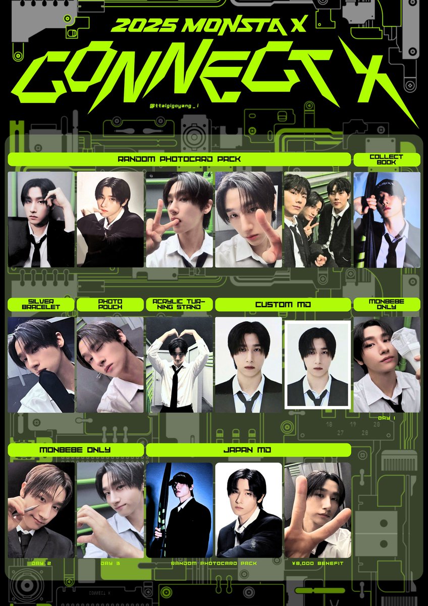 2025 MONSTA X CONNECT X 커넥트엑스 포토카드 리스트

+ Custom MD photocard and I.D.

💚 tinyurl.com/ysk6xz4y

IM 임창균 창균 아이엠 몬스타엑스 몬엑
#몬스타엑스 #MONSTAX #MONSTA_X
#MONSTAX_CONNECTX #モンスタエックス