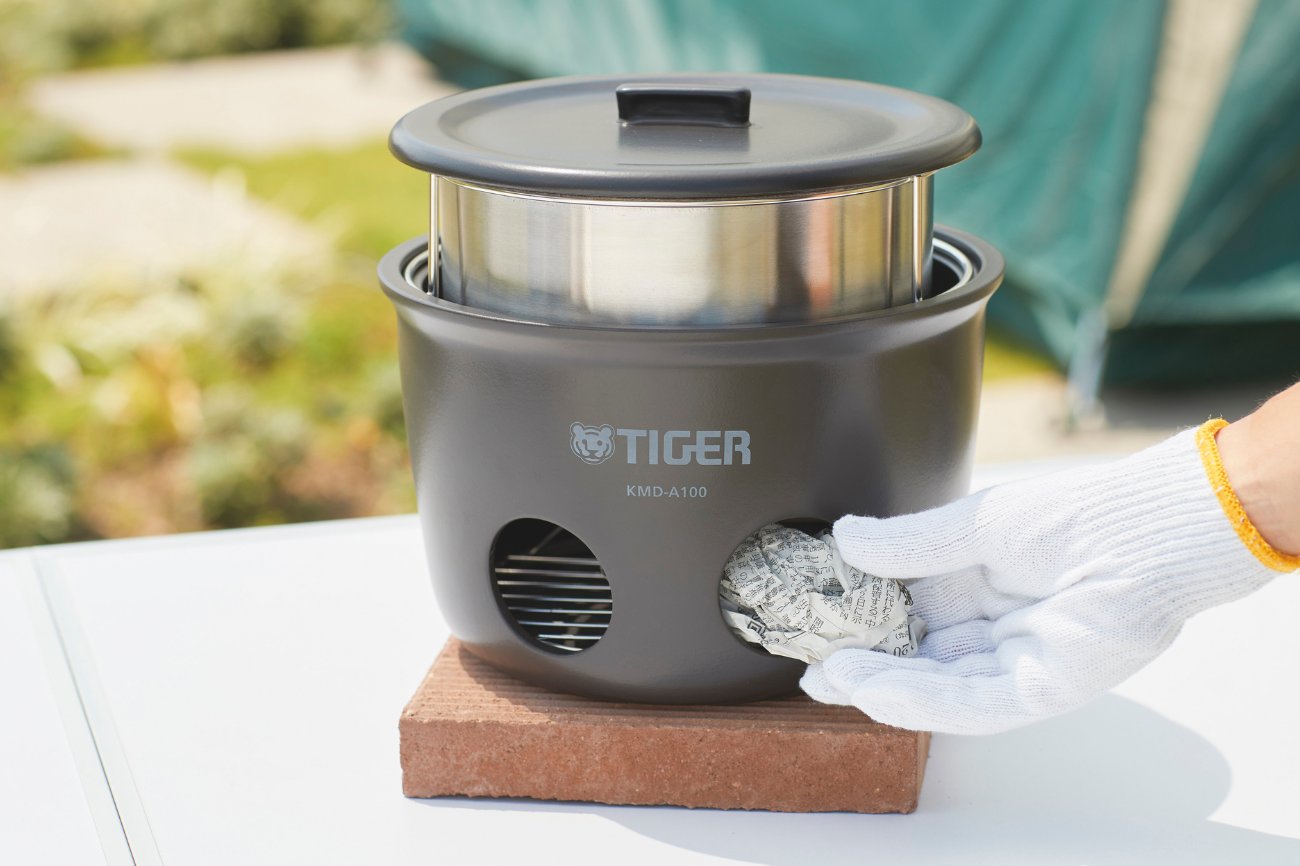 【未使用】タイガー TIGER 魔法のかまどごはん　野外炊飯器 TIGER 炊飯器 魔法のかまどごはん タイガー魔法瓶100周年記念