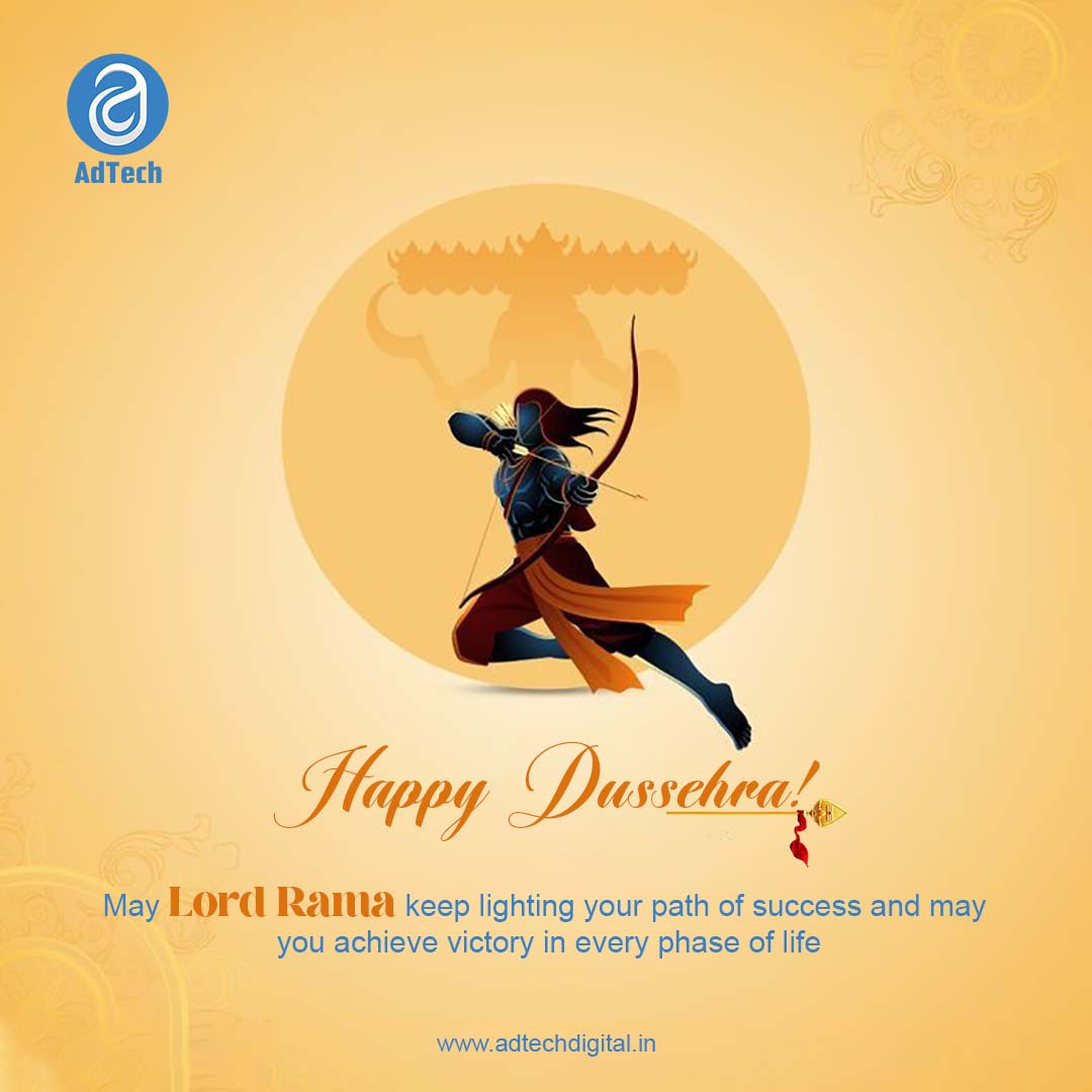🌸 Good always triumphs over evil… Happy Dussehra! 💫🔥 
#dussehrawishes #Dussehra