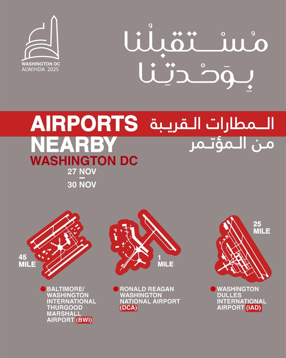 Alwihda's tweet photo. المطارات القريبة من فندق المؤتمر .
!Book now

#alwihda25 https://t.co/qHn6fmuF7G
