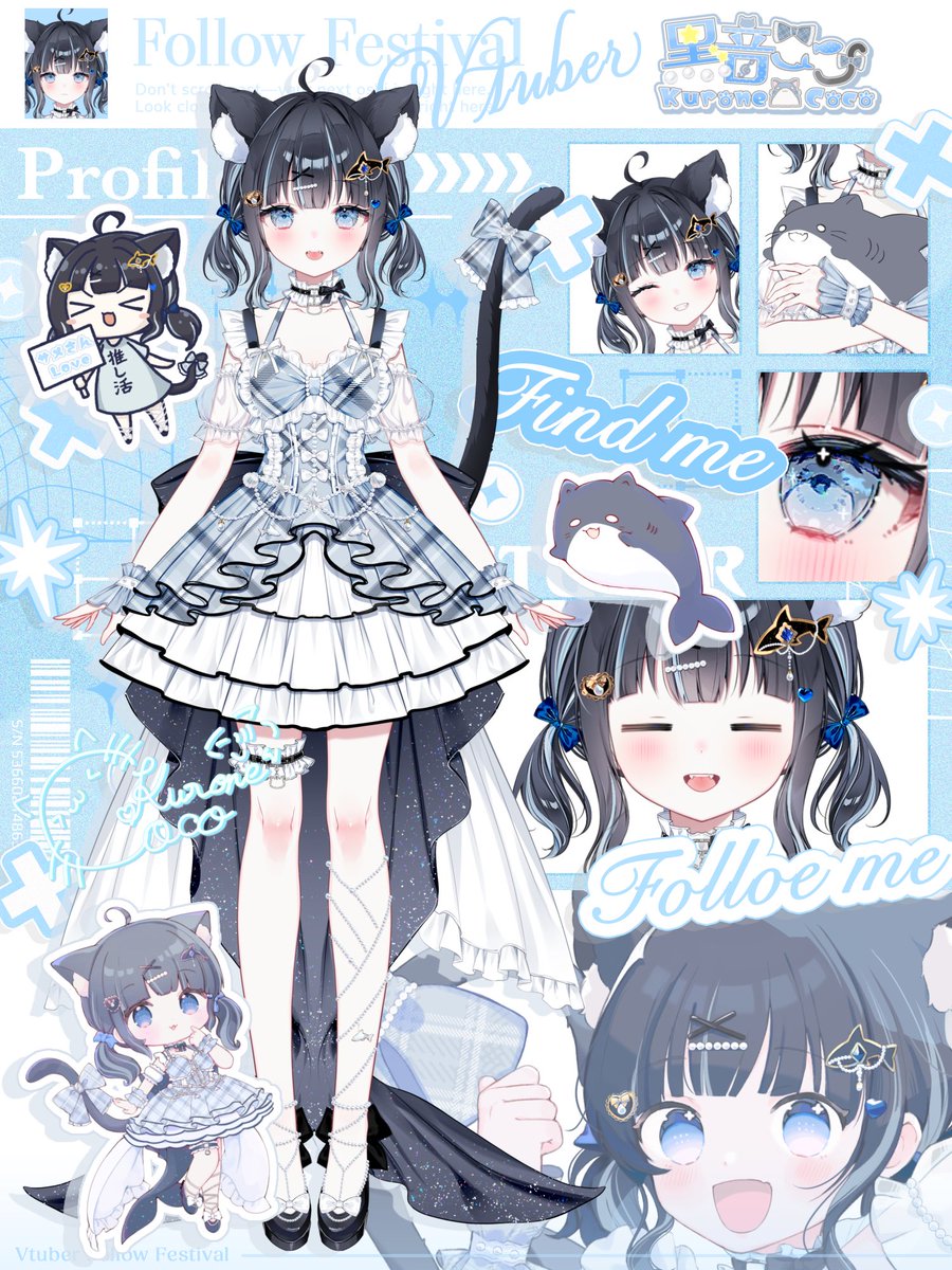黒音ここ🐈‍⬛🎀@猫鮫系アイドルVTuber (@96ne_Coco) / Posts / X