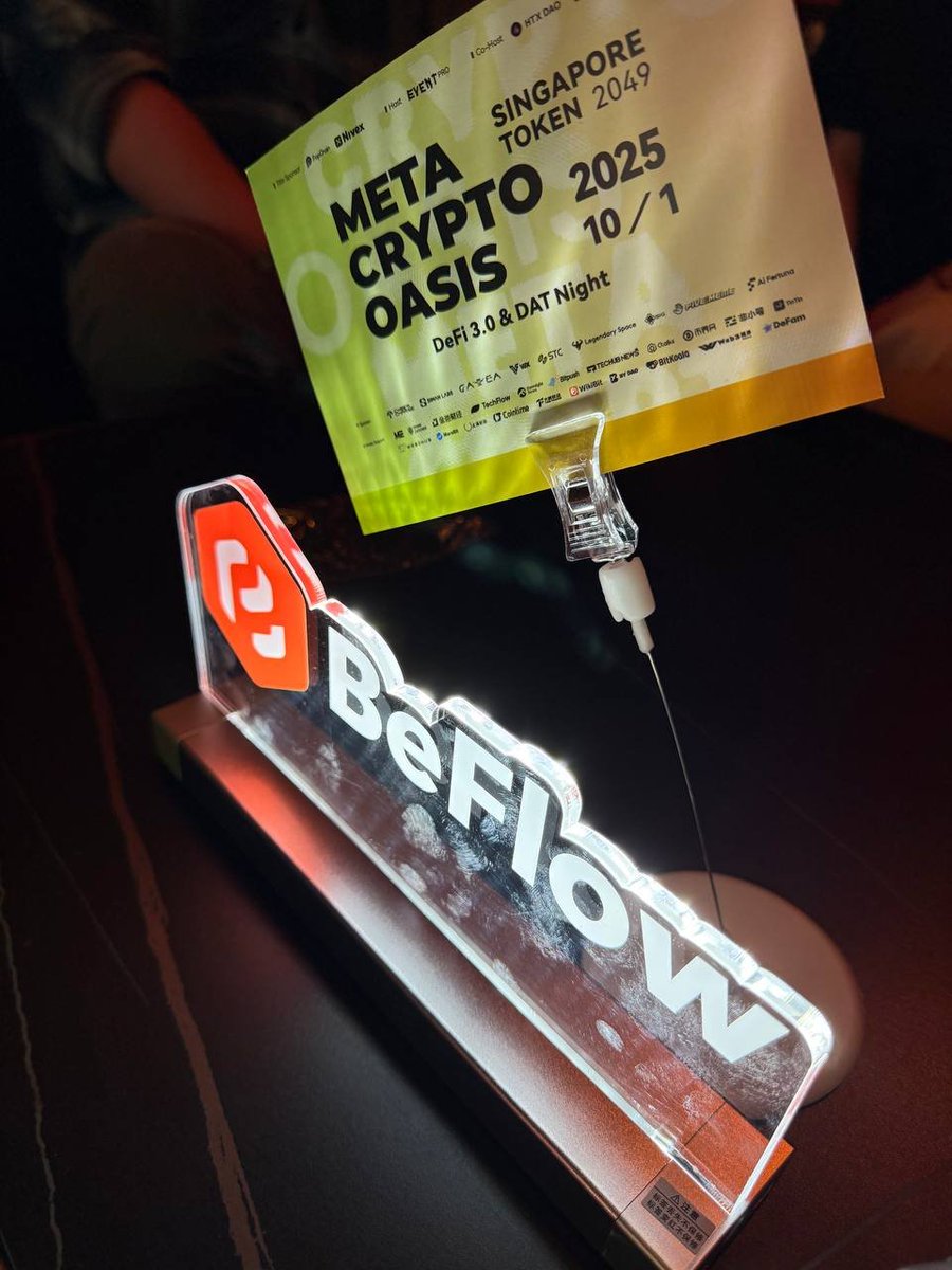 beflow999's tweet image. 🎤 在 #MetaCryptoOasis 舞台上，BeFlow CMO Ghassen Barkache 正式发表致辞！

他分享了 BeFlow 的核心愿景：
💳 让“消费即增值、支付即资产”成为全球现实
🌐 携手伙伴共建 PayFi 生态闭环
🚀 推动 Web3 与消费金融的深度融合

这不仅是 BeFlow 的战略表达，更是我们面向全球的坚定步伐。
#BeFlow…