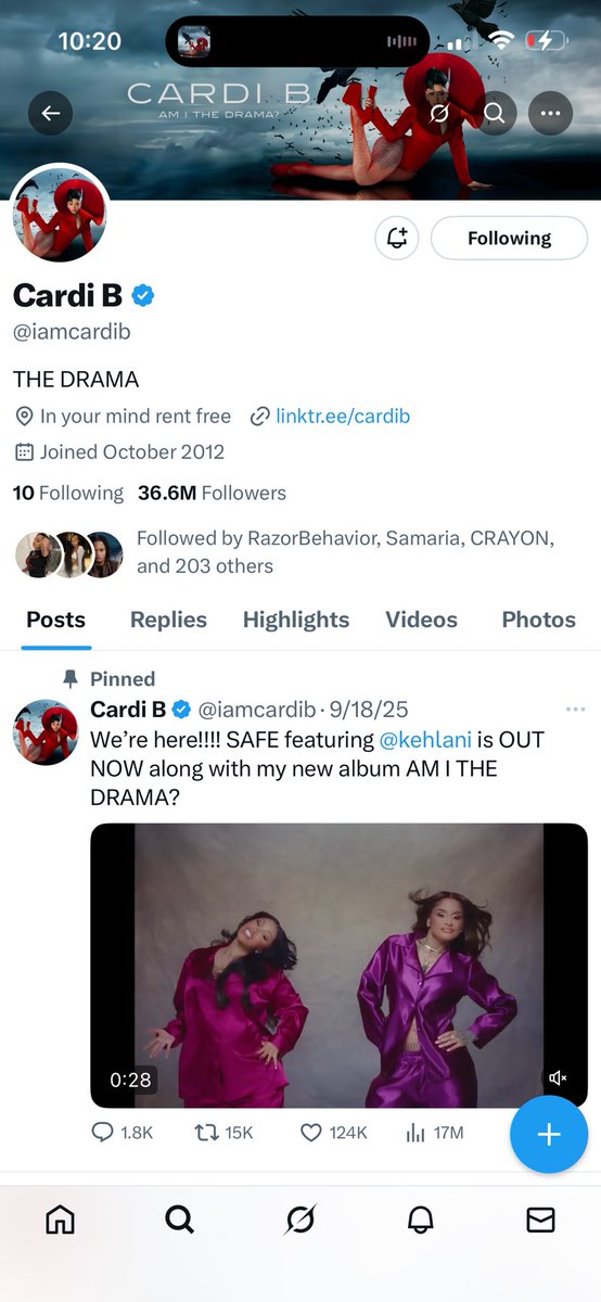 DemiLeeC's tweet photo. 35.6M vs 27.8M

#CardiB #TheDifferenceMaker https://t.co/OI2M5x0Cy5