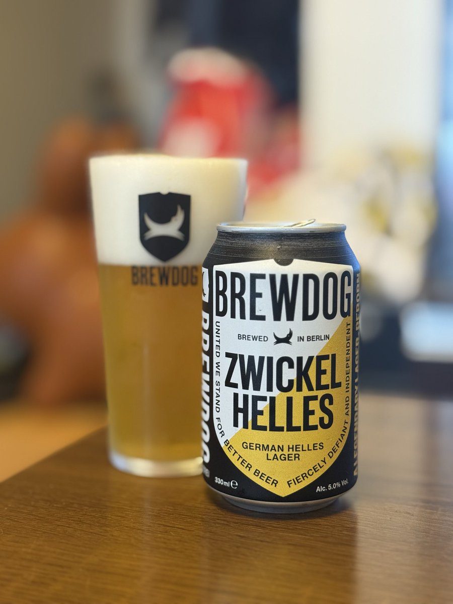 Ryota_bartender's tweet photo. 【BREWDOG ツヴィッケルヘレス】
Style：ヘレス
ABV：5.0%
IBU：-
Hops：-

モルティさと食パンのような柔らかい香ばしさ、スッキリしつつもモルトの旨みが感じられます。

#BREWDOG #brewdogpunks https://t.co/DjmkIR1OfN