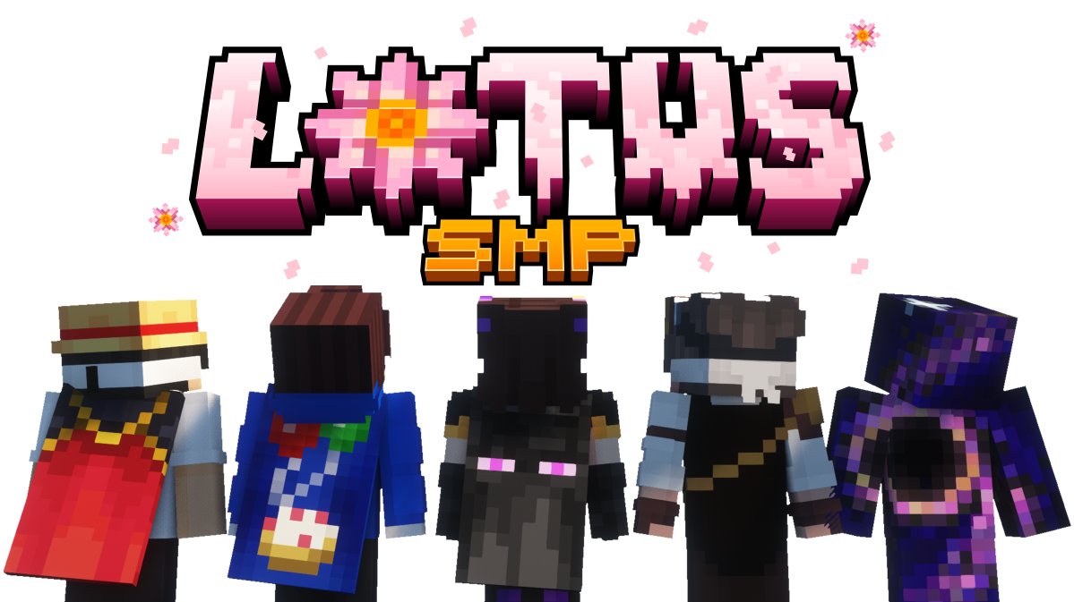 <a href="/OGLotusSMP/">Lotus SMP</a> <a href="/AquireTwit/">Aquire</a> <a href="/Solarz392049/">Solarz</a> <a href="/Dishhyyy/">Dish!</a> <a href="/LuxentMC/">LUXENT</a> (Not in the photo L-bozo) Endyne 🔥 We ready to run this block  

Missing my OG <a href="/NearlyCombo/">NearlyCombo</a> tho