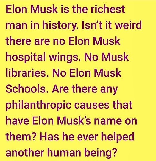 Apparently Elon Musk has just become the world's first half-trillionaire &amp; is the world's richest person. No wonder Trump is friends with him again. This meme is especially apposite.
