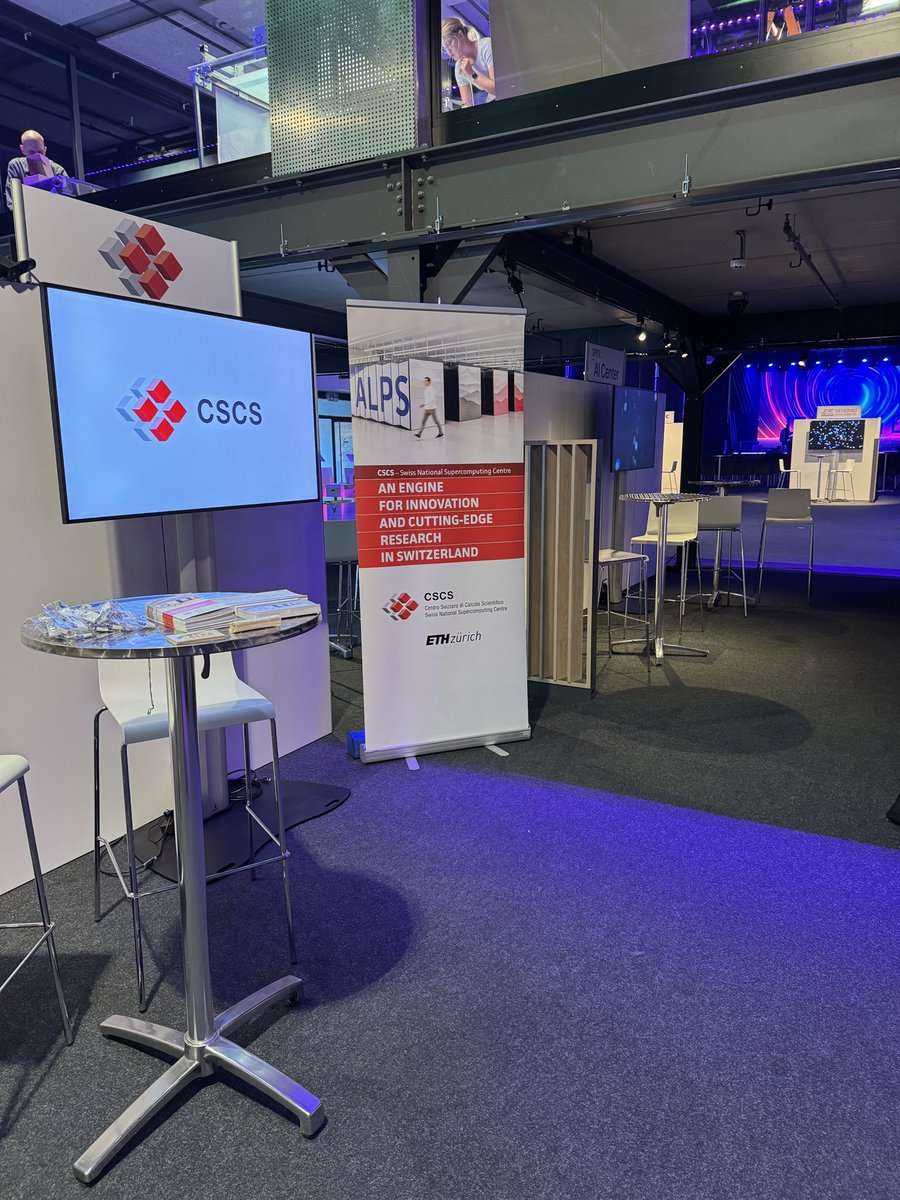 cscsch's tweet image. Meet us today at AI+X Summit Zurich! #ai #apertus #wearealps #hpc
