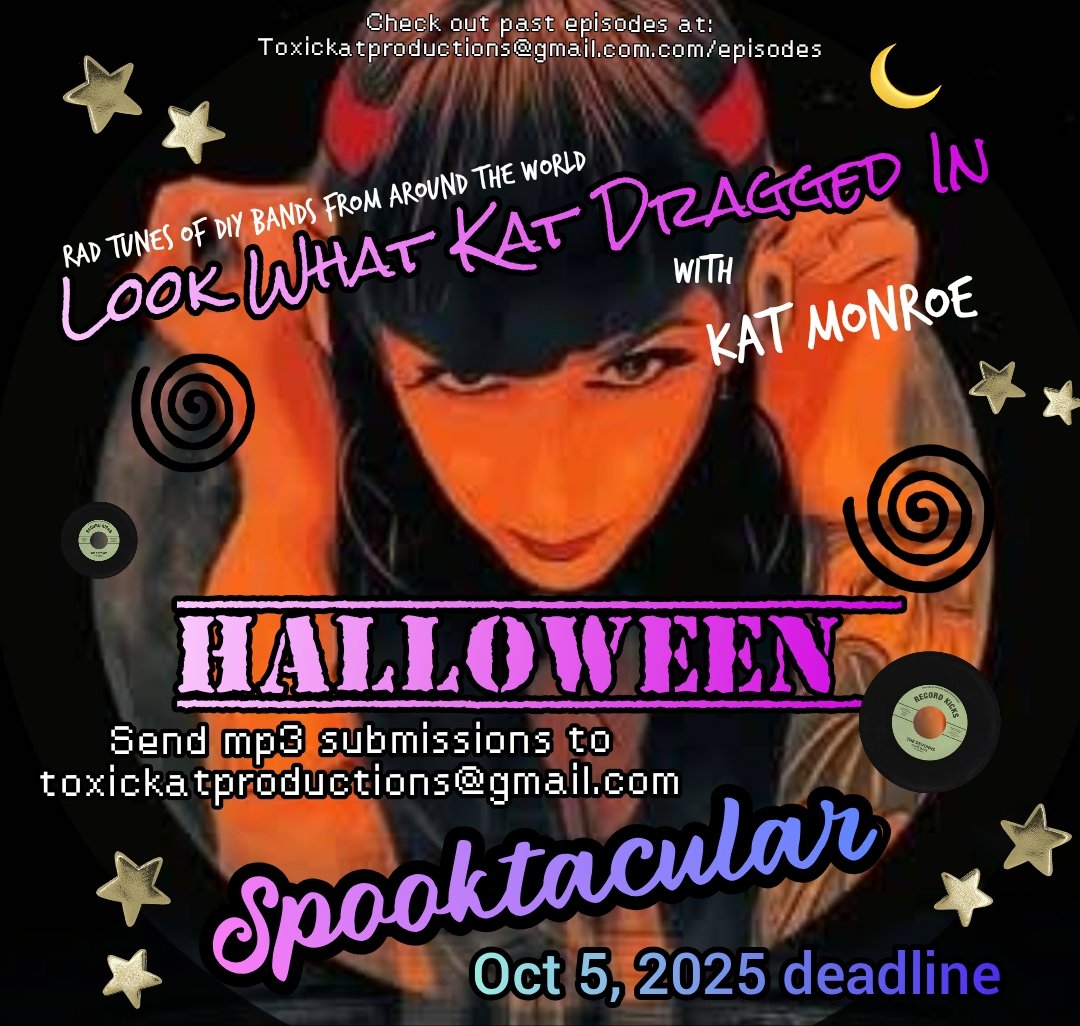 I'm  not skipping my Halloween show this year... Send in those spooky tunes! 👻
Toxickatproductions@gmail.com