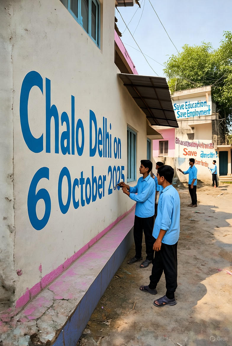 📣 Thousands of students will march on Delhi streets!
👉 Jantar Mantar will witness the fight for education.
✊ YouTubers – we need your cameras.
📰 Journalists – we need your stories.
#6thOct_ChaloDelhi 
<a href="/ambedkariteIND/">The Dalit Voice</a>
<a href="/SuprakashJourno/">Suprakash Majumdar (They/Them)</a> 
<a href="/Dalit_Swag/">Riya Singh</a> 
<a href="/TheMooknayakEng/">The Mooknayak English</a>