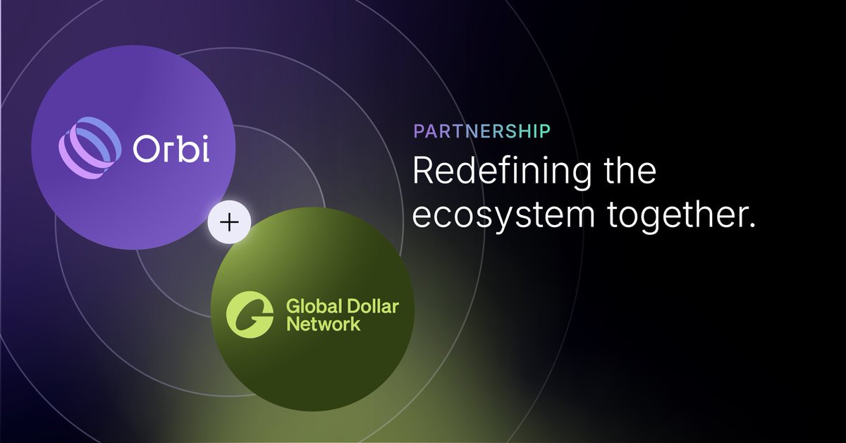 orbi_finance's tweet image. Orbi joins Global Dollar Network

At Orbi, we continue building bridges between Mexico and the digital financial world. Today, we are joining @global_dollar   the ecosystem driving USDG, the stablecoin issued by @Paxos backed 1:1 by U.S. dollars and under international regulatory…