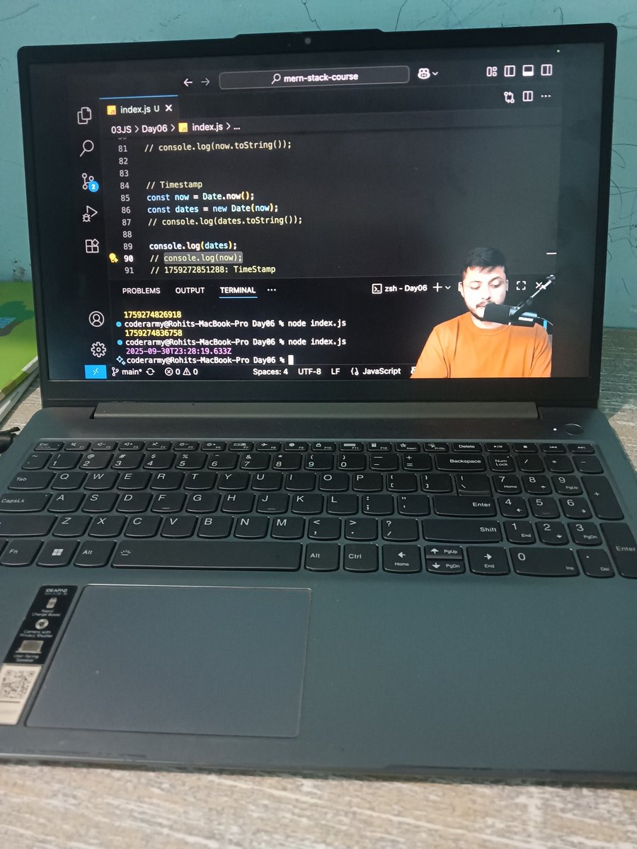 farjan477's tweet photo. 🗓️Day 21 of Js ("बाप" serise by coderarmy).....

-->Complete Javascript string With string method.....
-->Complete universal Date and time Concept........

Thank you @rohit_negi9 Bhaiya....

#learning
 #javascript 
#buildinpublic https://t.co/0MfMY0i8YL