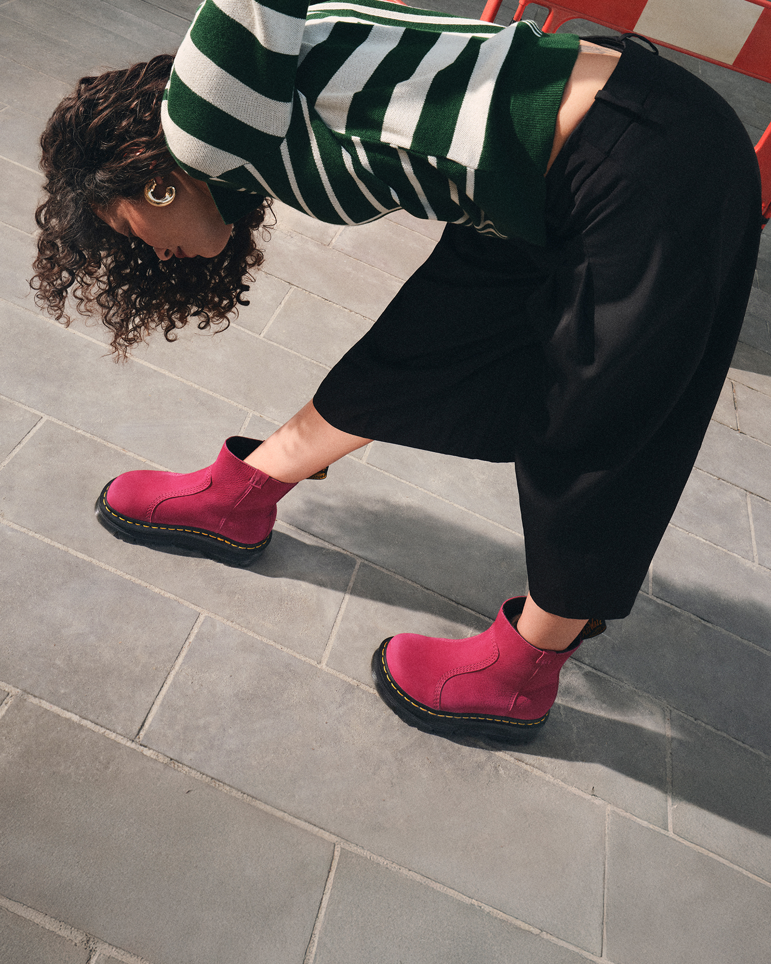 超美品⭐︎Dr.Martens/STUD/UK4 DOC DR MARTENS BLACK LEATHER CHROME SPIKE STUDDED BOOTS RARE