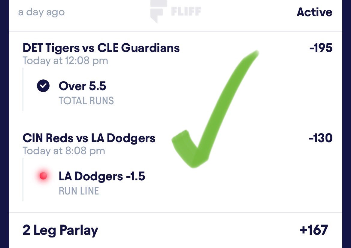 kugs_plays's tweet photo. Another great day! 4-1 on Postseason Books again today! 🔥
Tigers/Guardians O 5.5 ✅
Dodgers -1.5 ✅
Yankees ML ✅
Reds/Dodgers O 8.5 ✅
Padres/Cubs O 5.5 ❌
#gamblingx #gamblingtwitter #prizepicks #underdog #freeplay #baseball #mlb #mlbprops #mlbslips #Yankees #Dodgers #draftkings #fanduel #fliff #sleeper