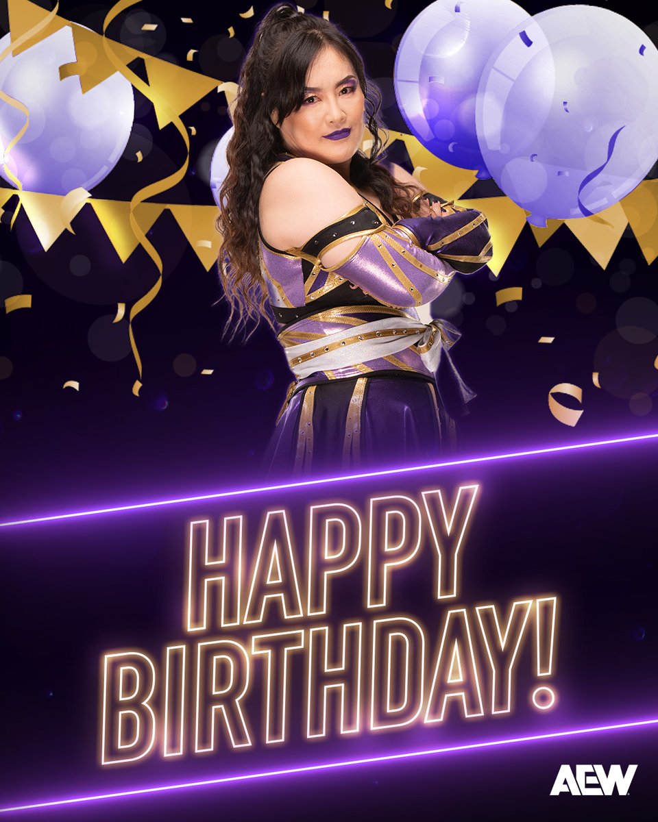 AEW's tweet image. Happy Birthday! @EmiSakura_gtmv 🎁