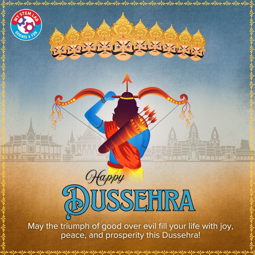 MyStemLab's tweet photo. 🌟 MY STEM LAB wishes you a Happy Dussehra! 🌟
May this festival inspire us all to embrace knowledge, innovation, and the spirit of good over evil.
Here’s to joy, peace, and prosperity in every step of your journey. 🙏✨
Happy Dussehra! 🏹🔥
#HappyDussehra #MySTEMLab https://t.co/oTOmlxFovU