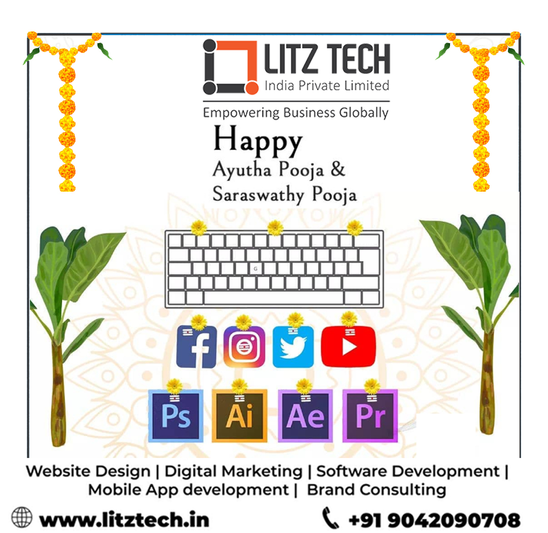 LITZTech's tweet image. ✨🙏 Wishing you all a Happy Ayutha Pooja &amp;amp; Saraswathy Pooja!
May this festive season bless your tools of work, fill your knowledge with wisdom, and bring success in every step you take. 🌸💻📚