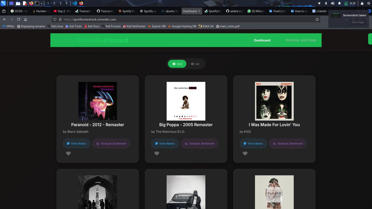 CodeCzerox's tweet image. Vibe-coded Spotify Notes (Django) in 9 hours. AI helped with boilerplate, but debugging was real.
Moral: AI is a tool, not a director. You still need patience and deep code understanding.
#RealCoding #Django #AI