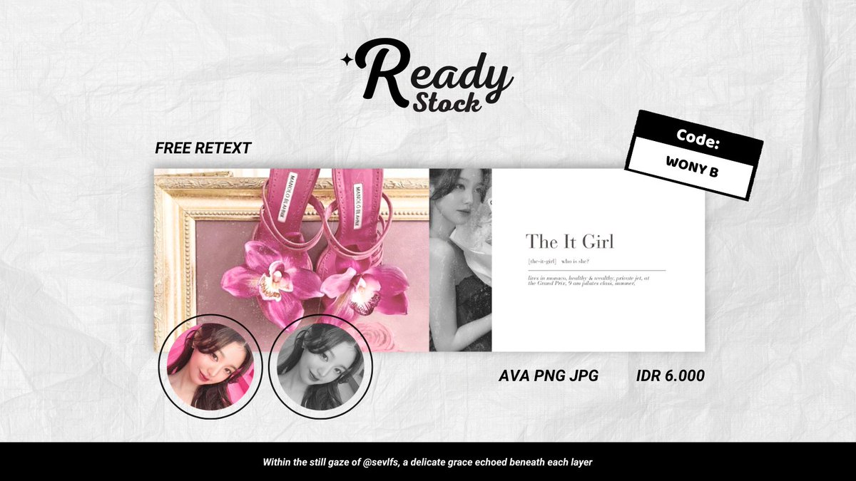 sevlfs's tweet photo. haloo! help repost/rt yaa, makasii<3

aku membawa layout ready stock wonyoung yang siap di claim melalui dm/tele aaku sekarangg! price on pict dan payment by QRIS yaa^^

#zonauang #zonajajan https://t.co/kvtdqj96kG