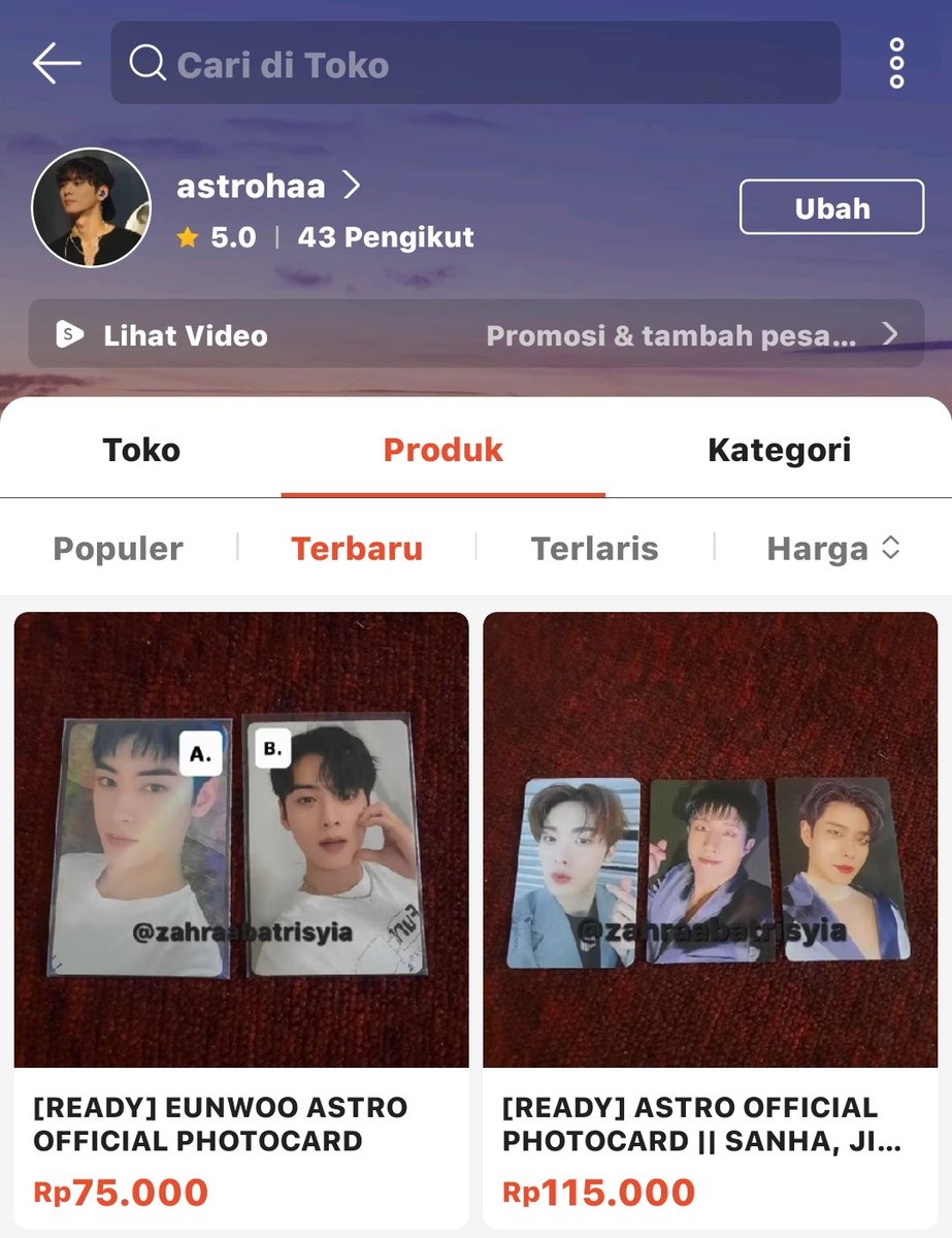 cha_donggu's tweet photo. WTS 99x!!!

hari ini ready official photocard member astro di orenn 🍊🍊
kalo kalian ada yg minat, bisa langsung mampir ke toko oren aku ya!! linknya ada di bawahh ⤵️⤵️
https://t.co/TAaJr25Vke

#wanttosell #astrophotocard #official #fantagio #eunwoo #jinjin #sanha #rocky #moonbin https://t.co/3Zx6LzmSeN