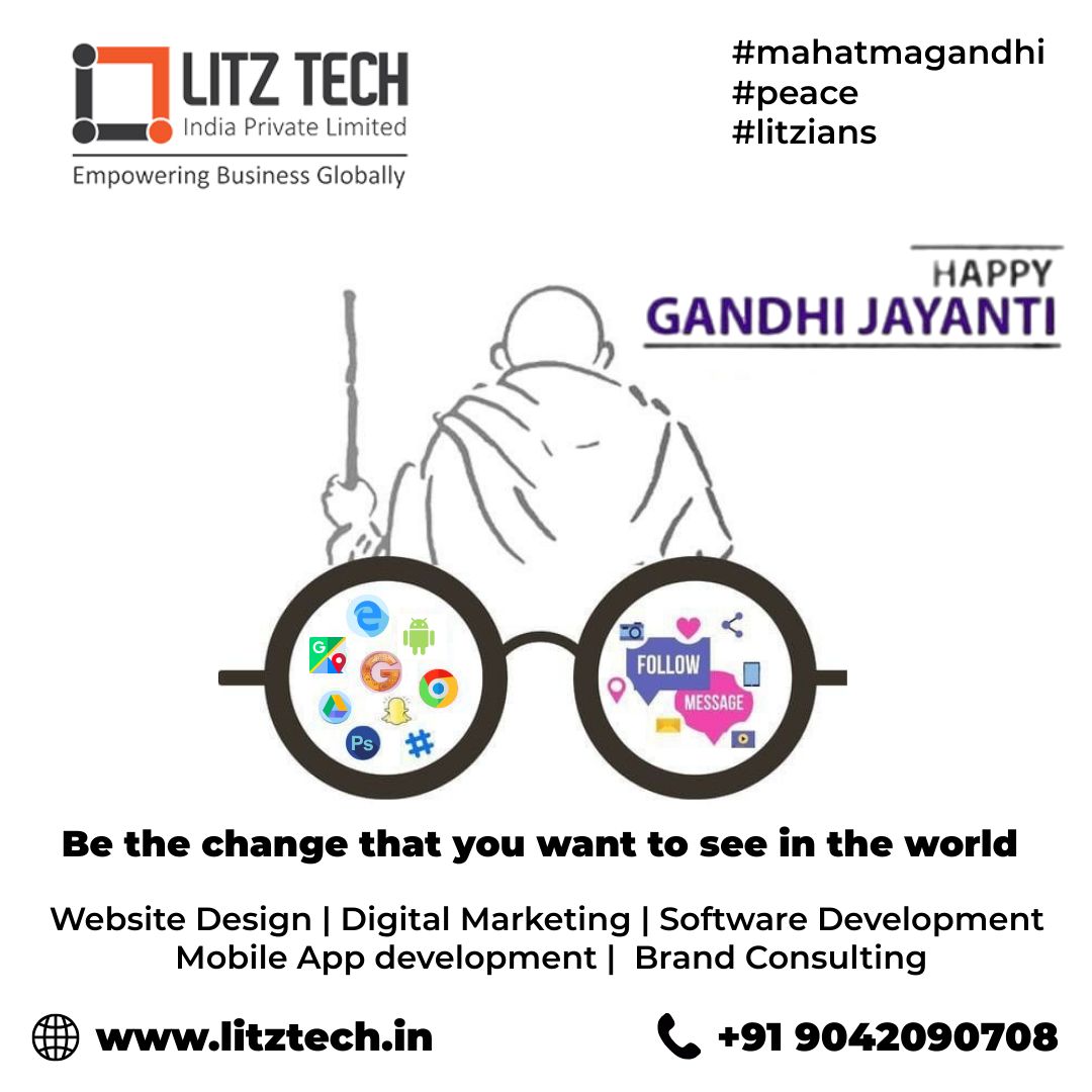 LITZTech's tweet image. 🌿 On this special day, we honour the life and legacy of Mahatma Gandhi — a man who taught us that true power lies in truth, non-violence, and service.

✨ “Be the change you want to see in the world.”
May we all strive to reflect his values in what we build, share, and create.